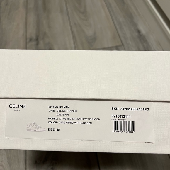 CELINE CT-02 MID SNEAKERS EU 42 - Picture 4 of 6